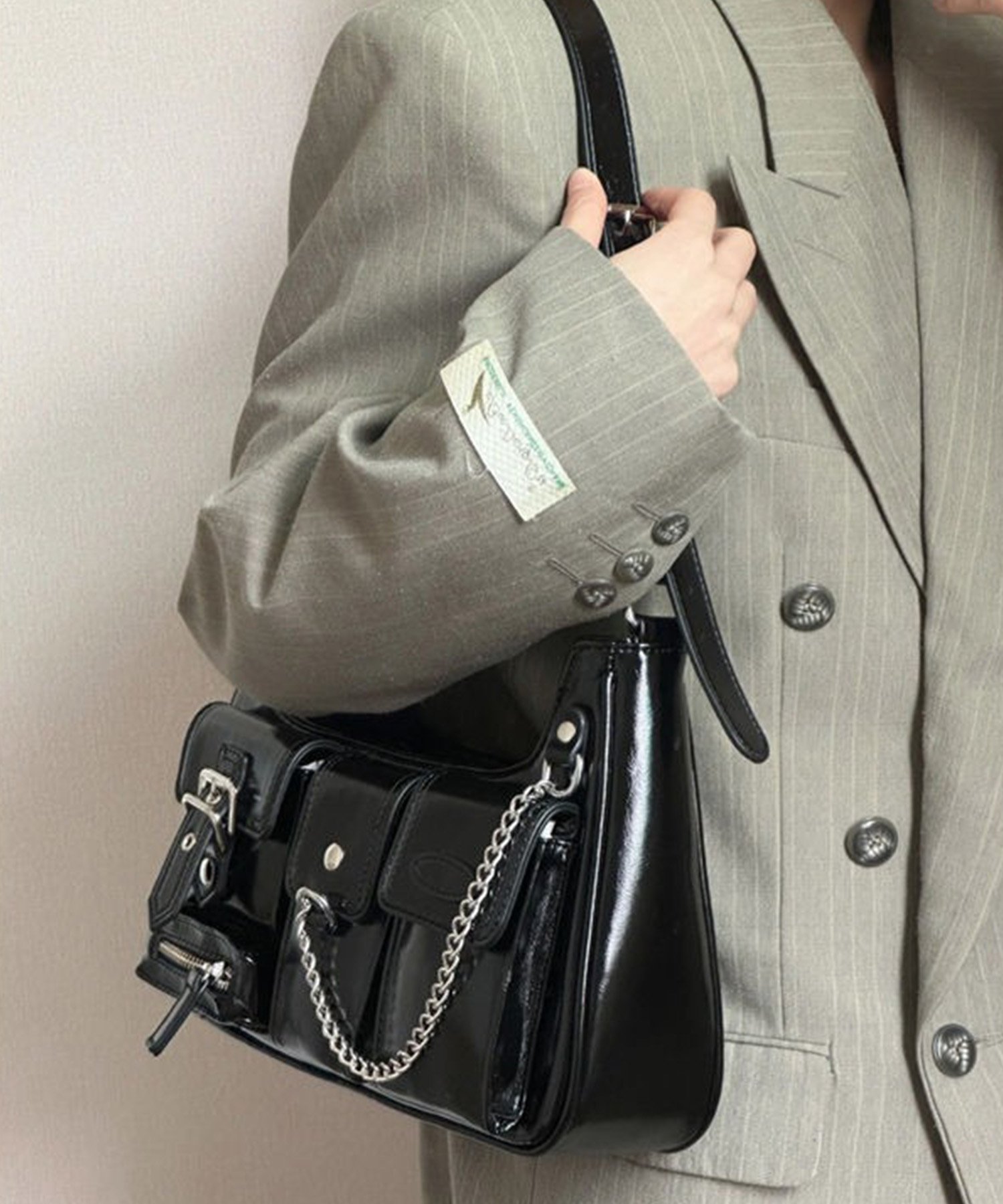 DEVICE｜マルチポケット チェーン ショルダーバッグ 肩掛けバッグ