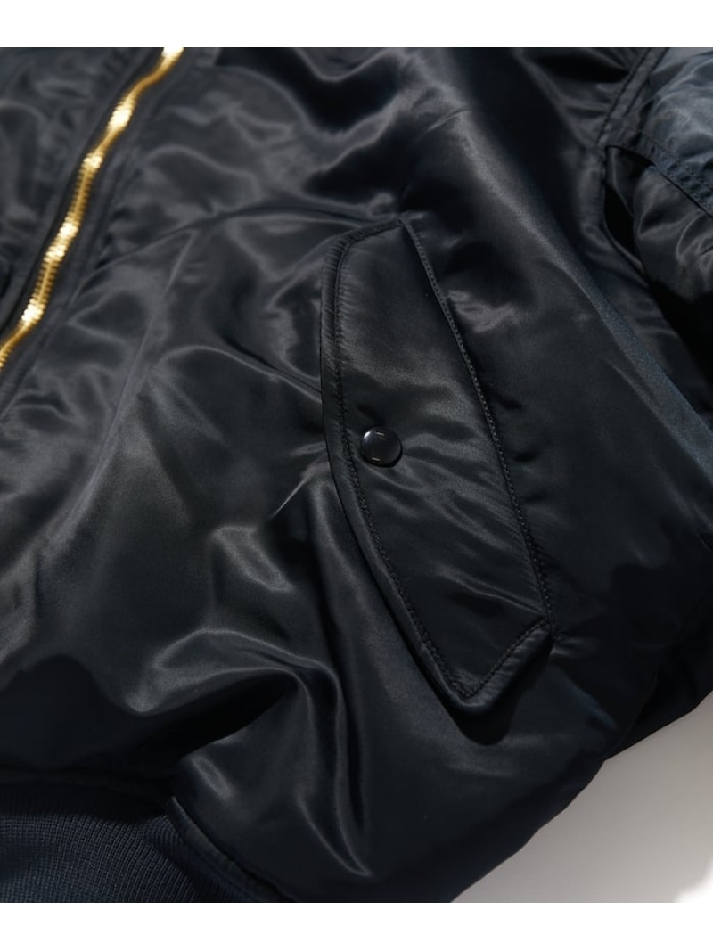 楽天市場】CAHLUMN Magazine Pocket Nylon Twill Flight Jacket 