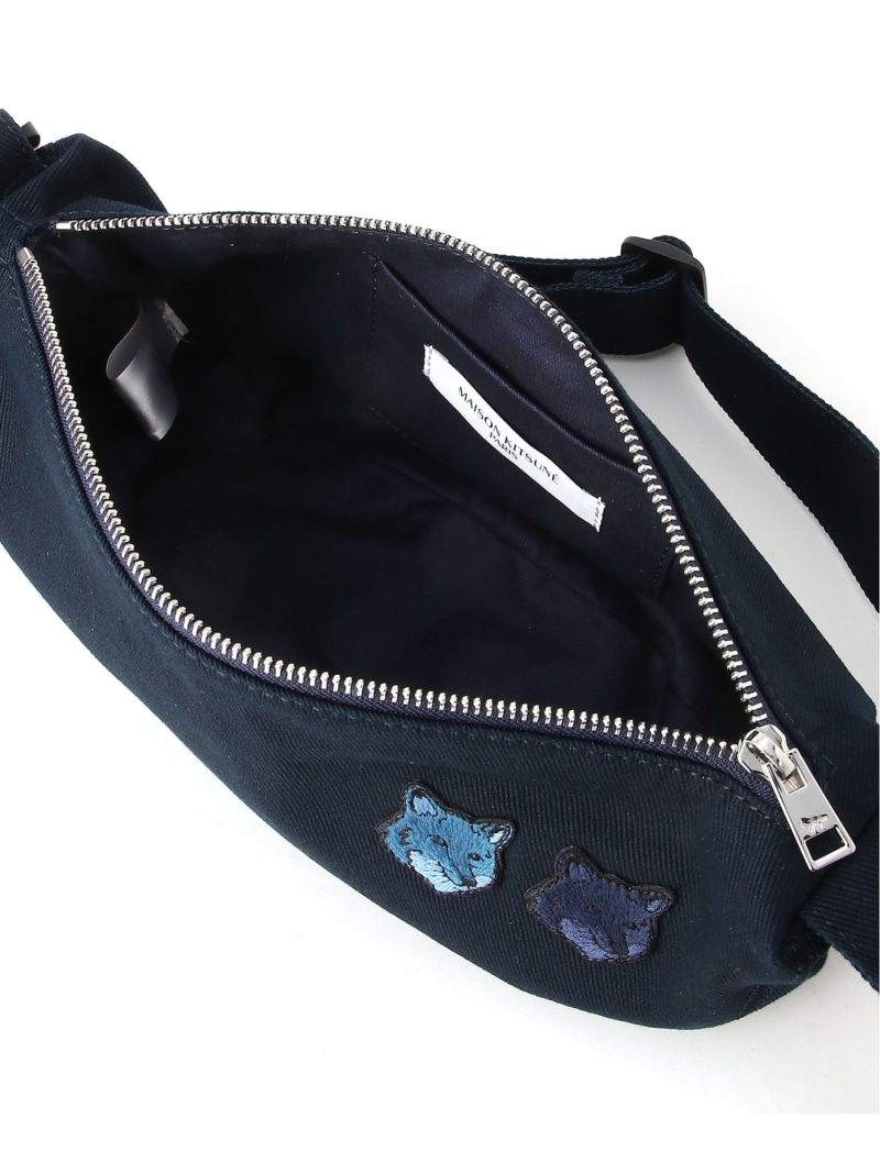 バッグ [adavy] DOUBLE BOLD FOX HEAD BUMBAG メゾンキツネ DOUBLE