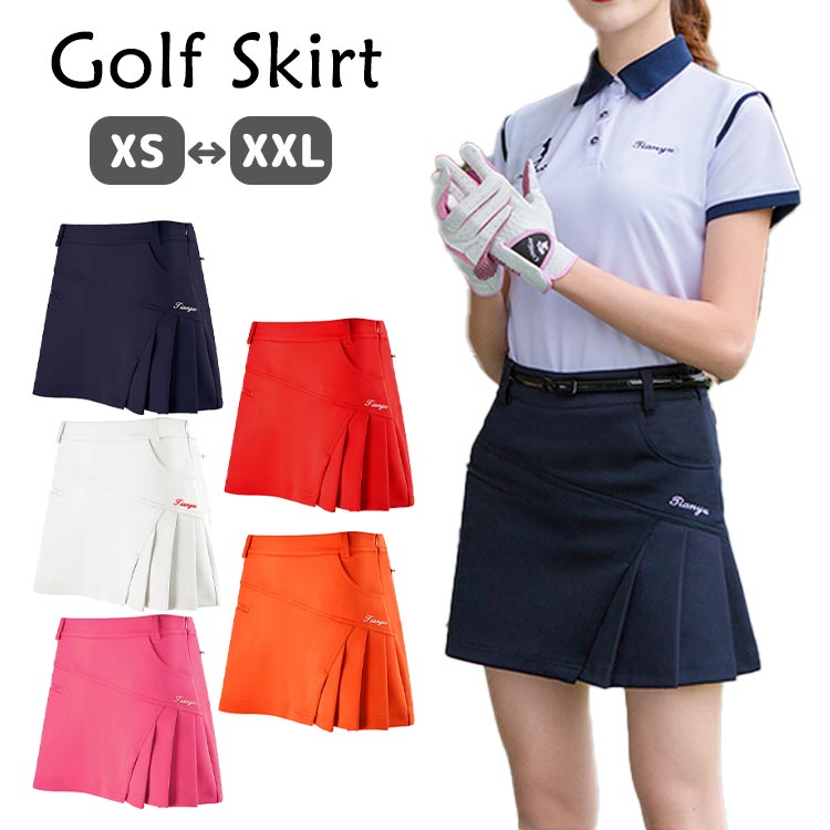 楽天市場】ゴルフウェア レディース プリーツスカート ゴルフウエア