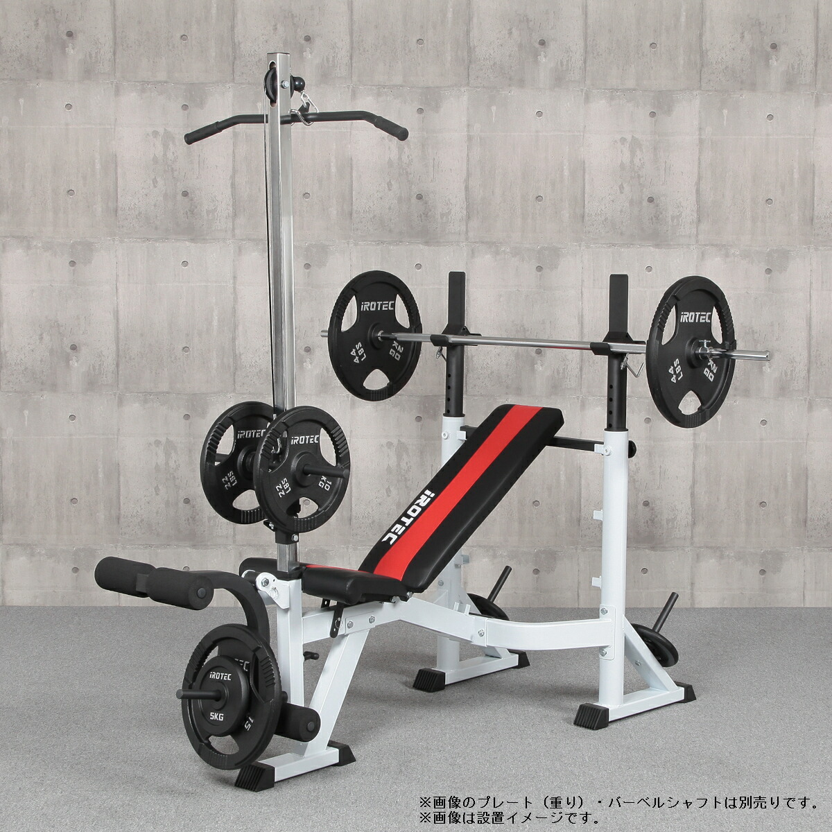 iROTEC ウエイトトレーニングセット 合計112kg 懸垂機 iROTEC ウエイト