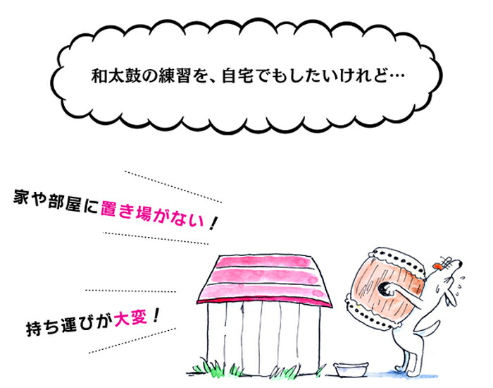 楽天市場】○和太鼓練習パッド みるみる上達くん（大） ＋ スタンド