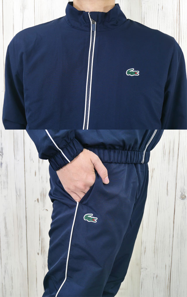 Lacoste マルチカラー ジャケットとネイビーパンツ セット 配色