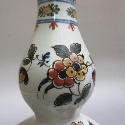 楽天市場】☆Delftデルフト焼/オランダ 花鳥文 色絵 花瓶 飾り壺