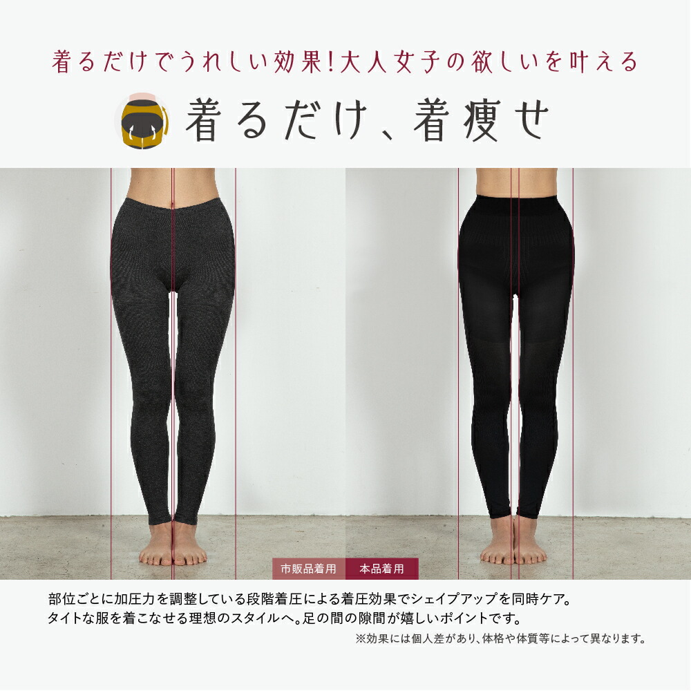 楽天市場】着圧スリムレギンス2 / 着圧レギンス 着圧スパッツ 10分丈