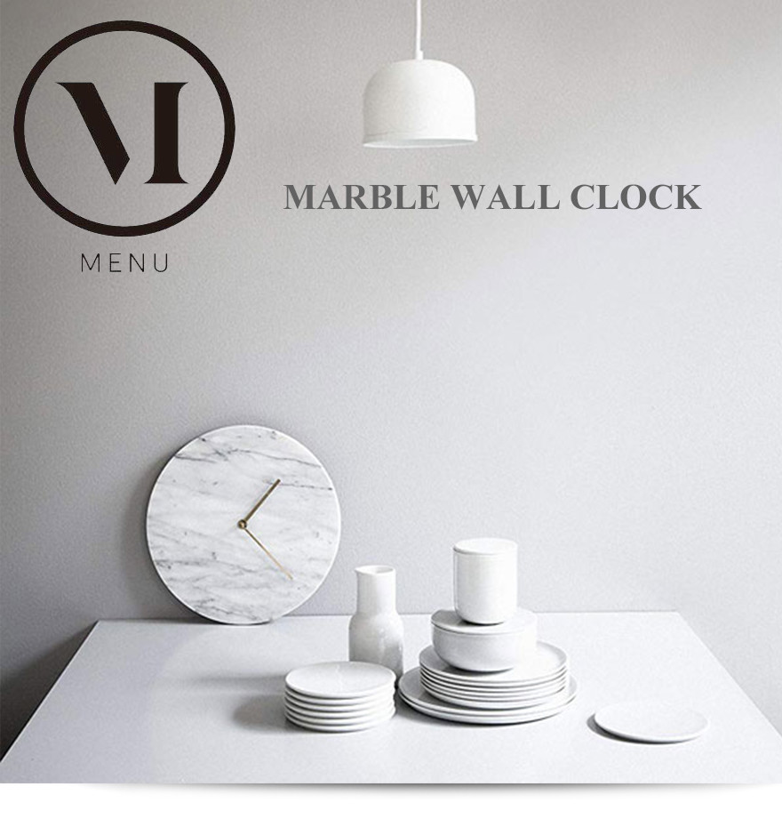楽天市場】【店舗クーポン発行中】Marble Wall Clock/マーブルウォール