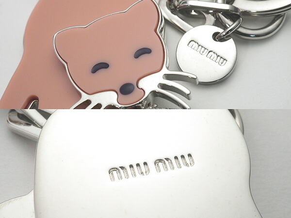 楽天市場】◇ミウラ◇ミュウミュウ miumiu キャット キーホルダー