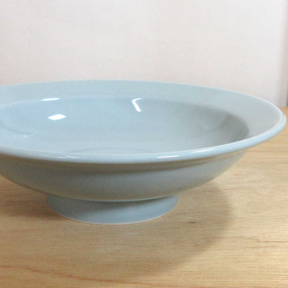 楽天市場】【美濃焼】青磁の高台皿 18cm／21cm／24cm｜町中華の