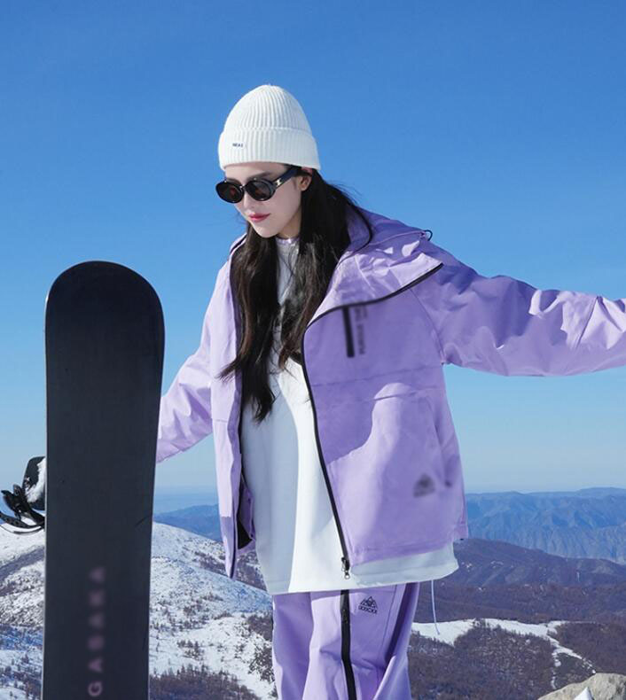 美品』韓国スノーボードウェア レディース M ライトブルー 美品』韓国