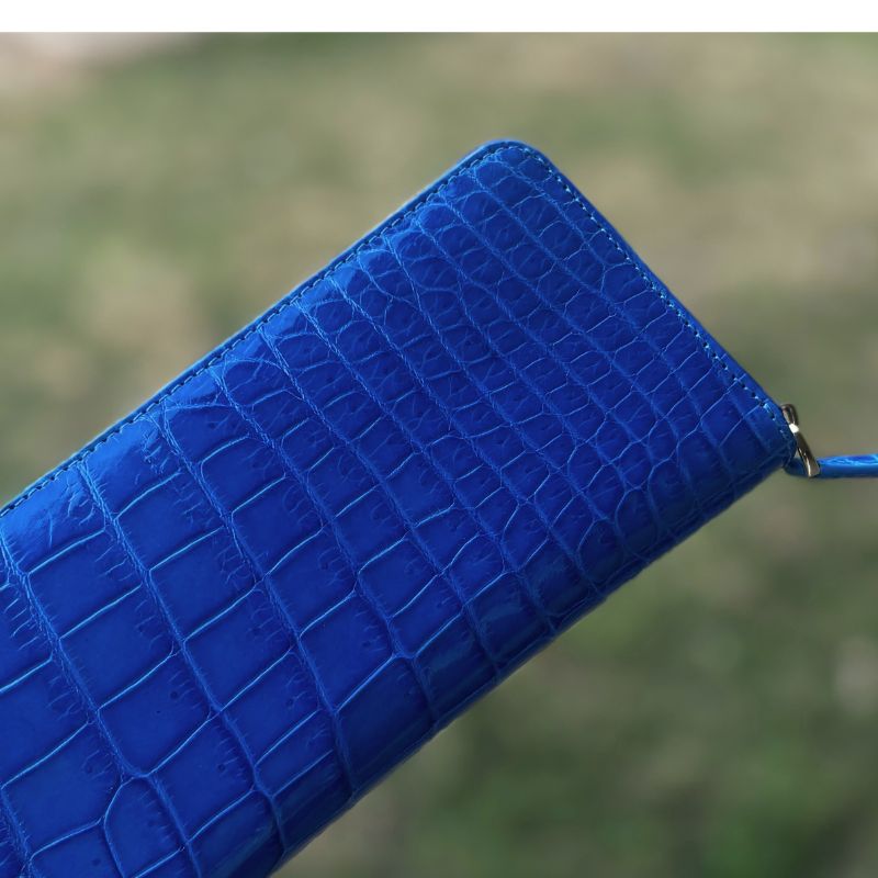 楽天市場】クロコダイル 財布 ブルー No1305 シャイニングクロコ