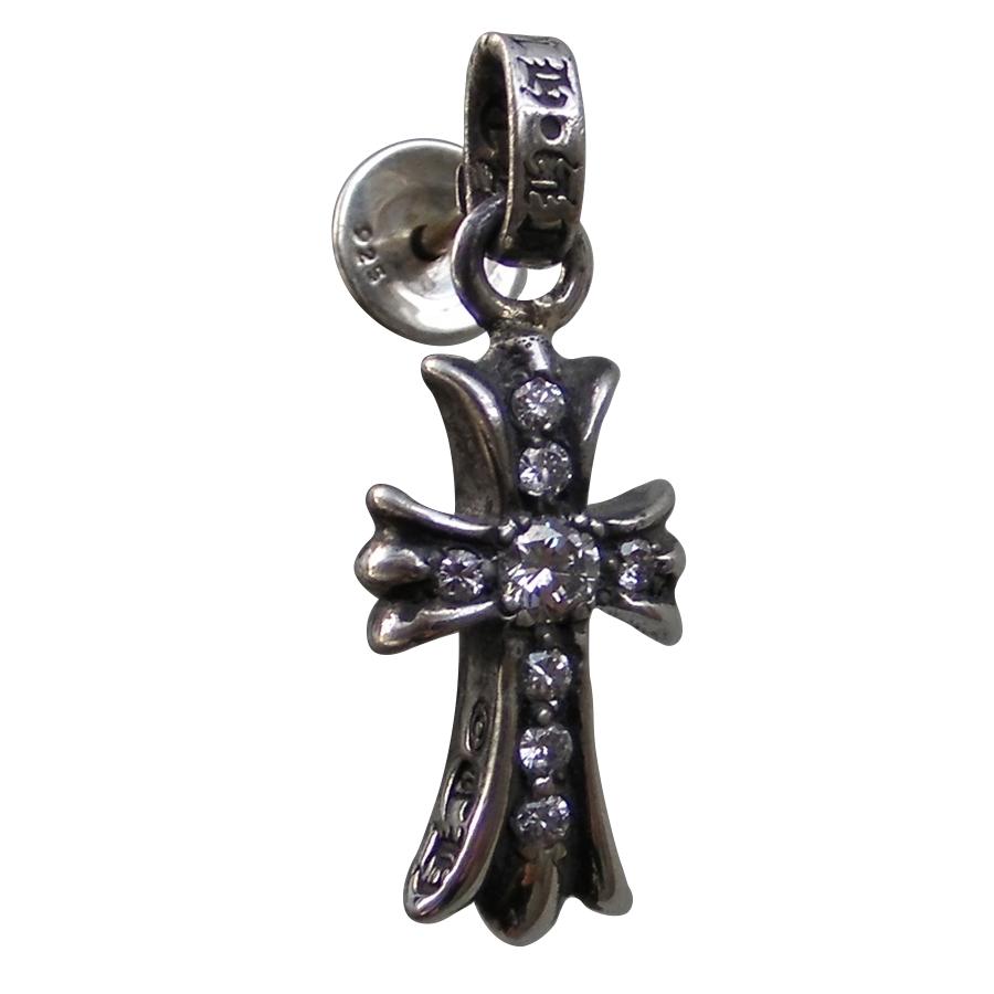 楽天市場】CHROME HEARTS BABY FAT PAVE DOUBLE DIAMOND EARRING