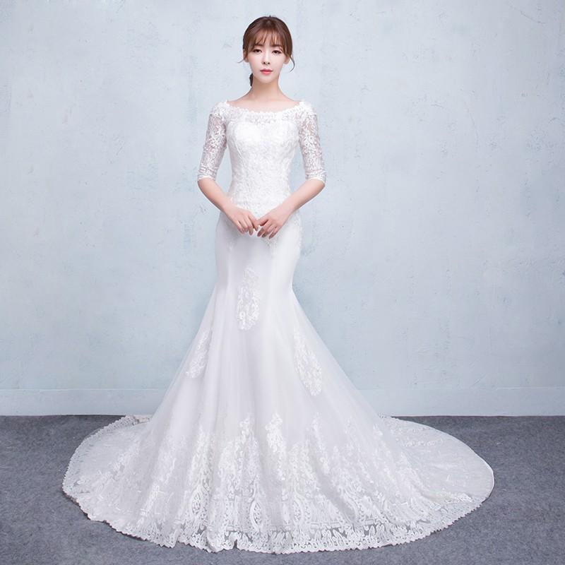 楽天市場】ウェディングドレス マーメイドライン 結婚式 ウエディング