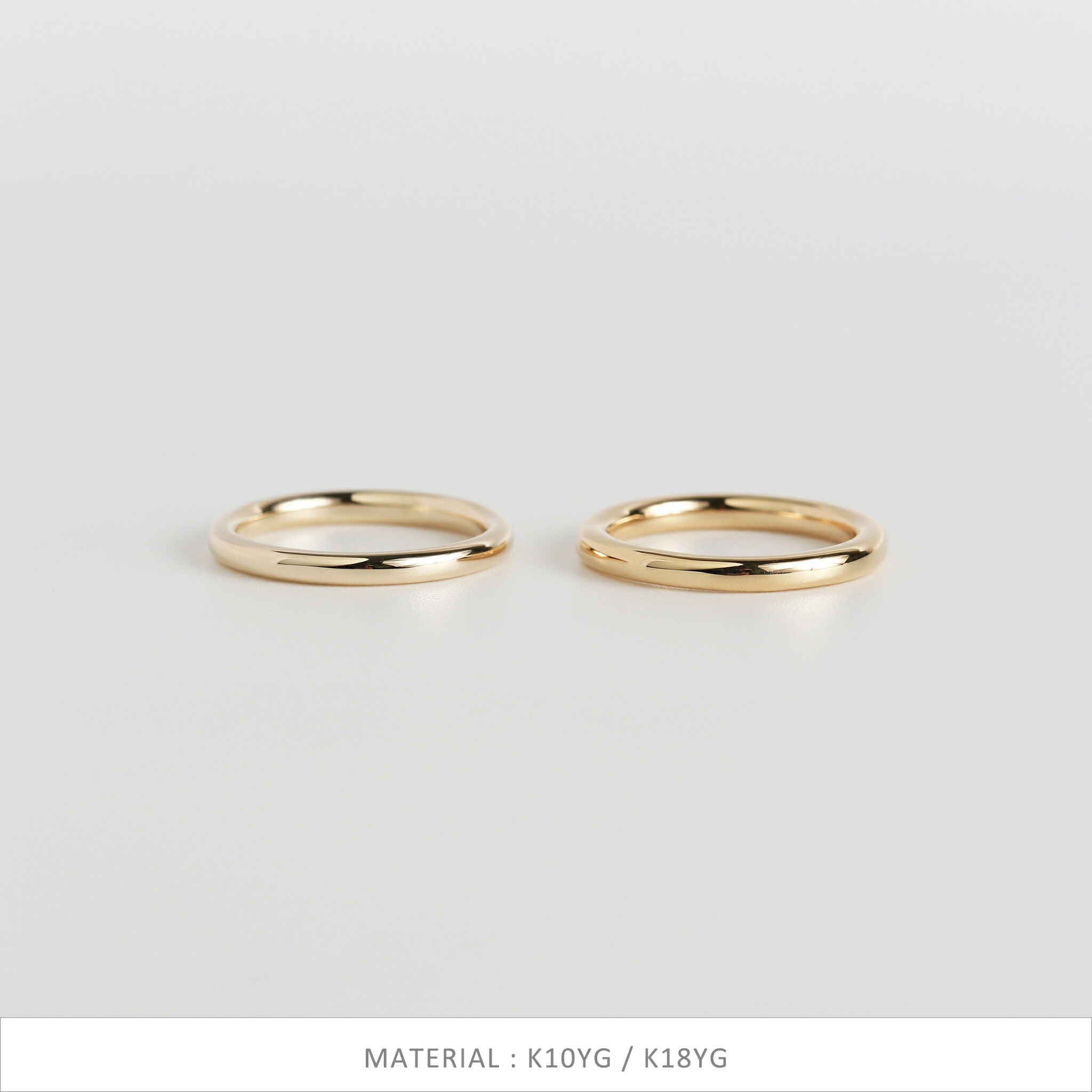 楽天市場】【Nude Plate Ring / Medium】 K10/K18/Pt900 平打ち 地金