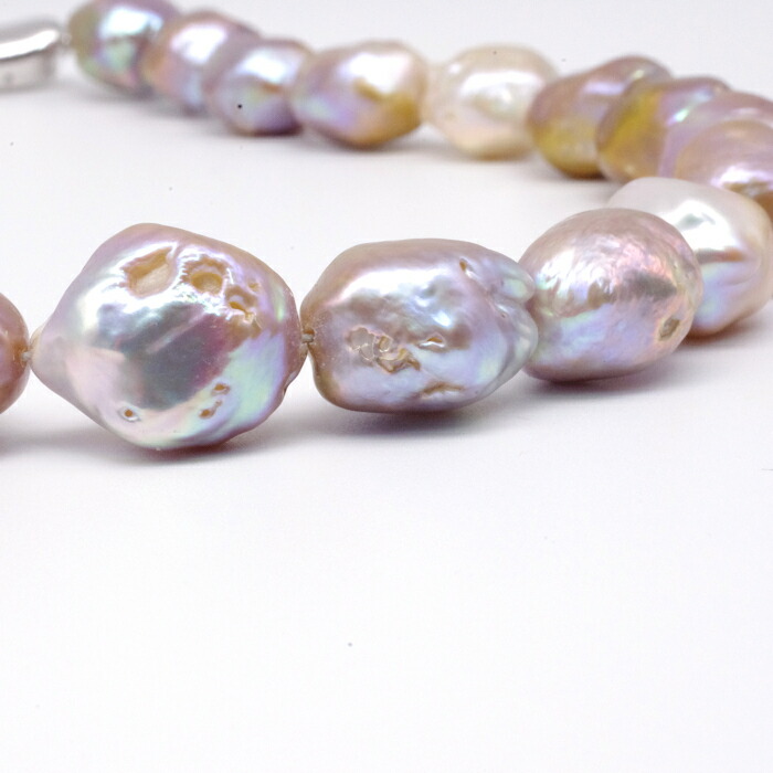 楽天市場】淡水 パール ネックレス バロック 12～16mm 大珠 真珠