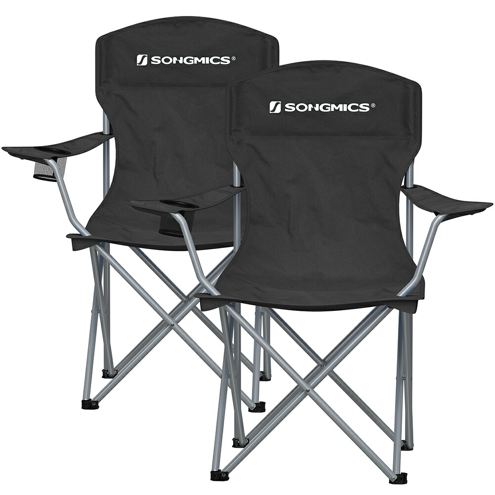 楽天市場】SONGMICS Camping Chairs アウトドアチェア 2脚セット 耐