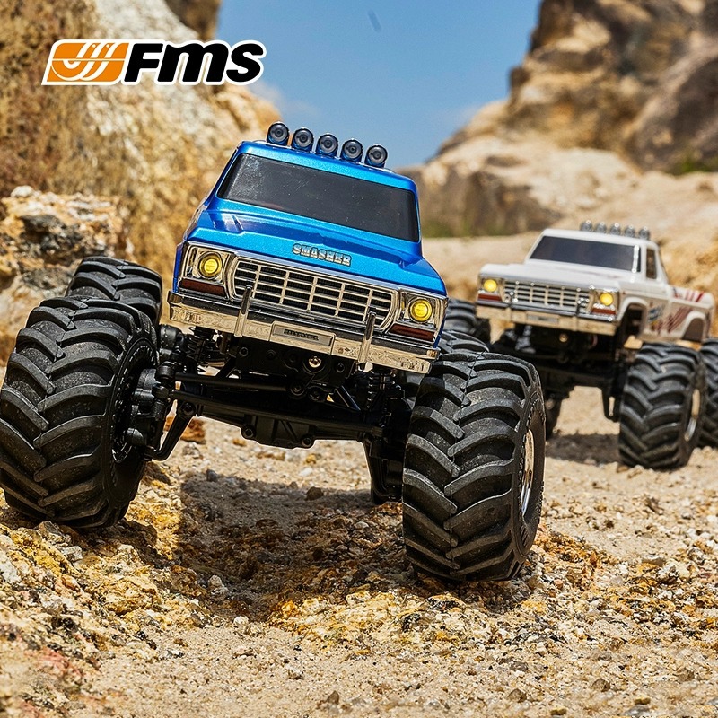 楽天市場】FMS 1/24 RC クローラー スマッシャー モンスタートラック