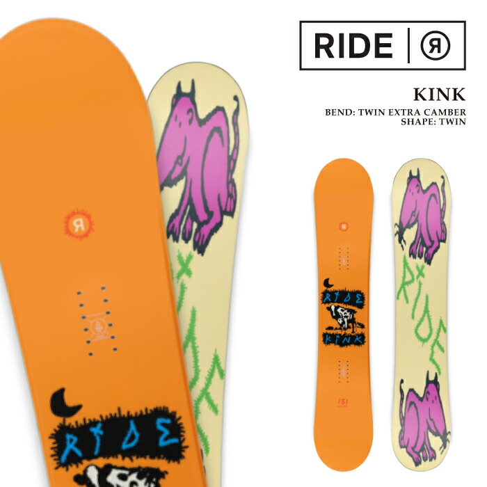 RIDE KINK スノーボード ビンディング付き RIDE KINK スノーボード