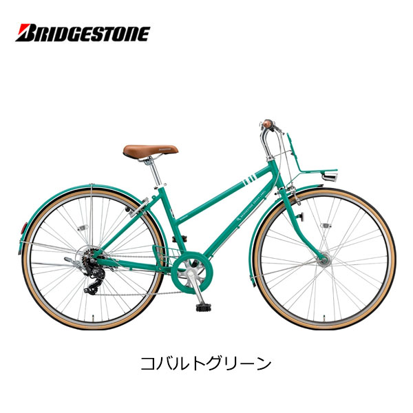 SRINGS シティサイクル ダークグリーン 前カゴ付き SRINGS シティ