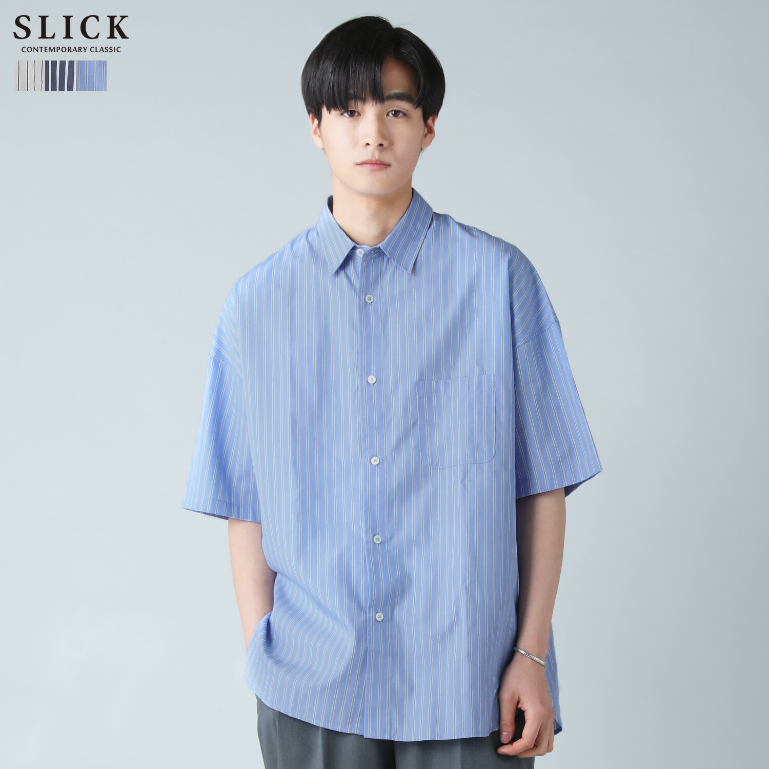 楽天市場】シャツ メンズ 夏 夏服 半袖 5分袖 半袖シャツ100