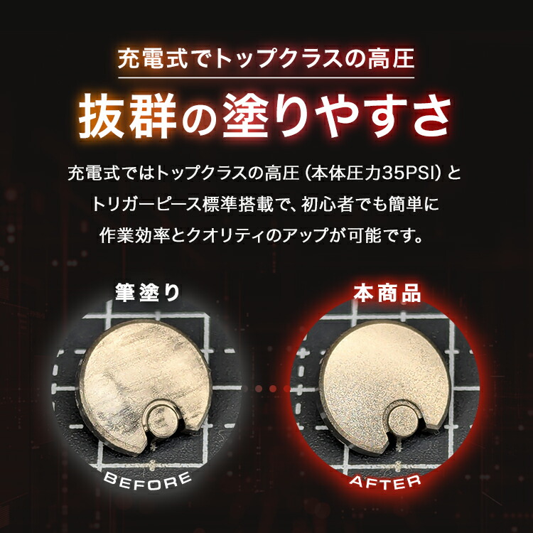 楽天市場】【マラソン限定クーポン配布中】 充電式 エアブラシ
