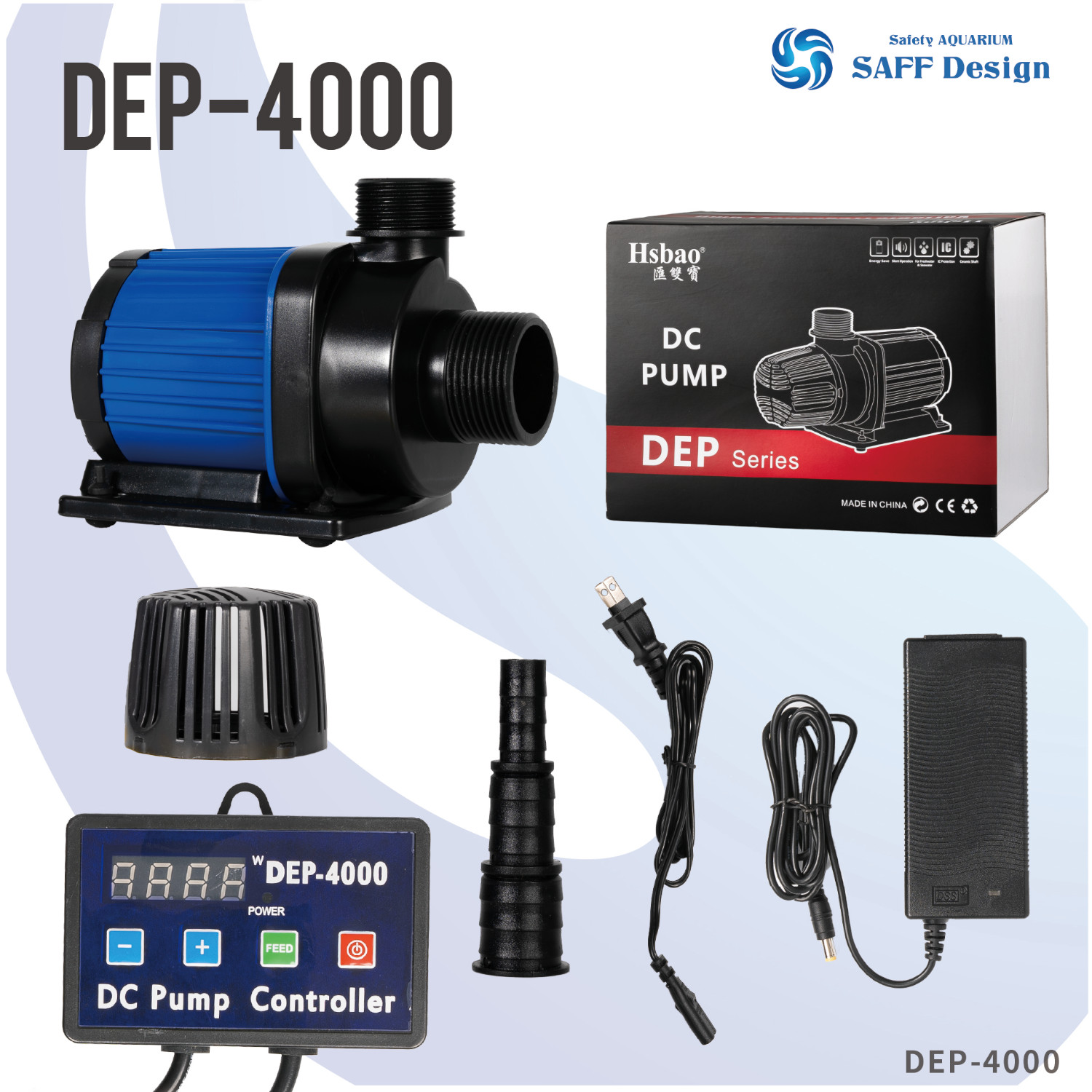 楽天市場】【NEWモデル】HSBAO社製 DEP-4000 吐出量4000L/H (毎分66L