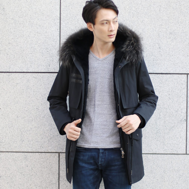 楽天市場】【10%offクーポン】モッズコート メンズ ロング ファー