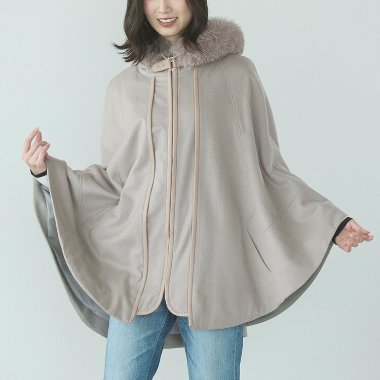 楽天市場】【10%offクーポン】ケープ カシミヤ 100% ポンチョ フード