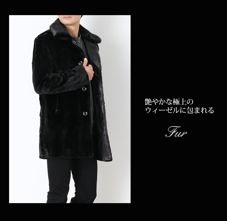 楽天市場】レザーコート メンズ ラム レザー コート ファーライナー