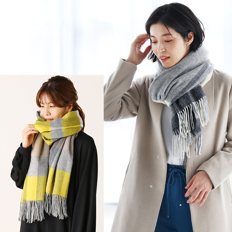 楽天市場】【期間限定価格】カシミヤ混 大判ストール レディース