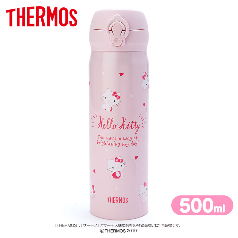 ハローキティ サーモス ワンプッシュステンレスマグボトル ピンク 500ml