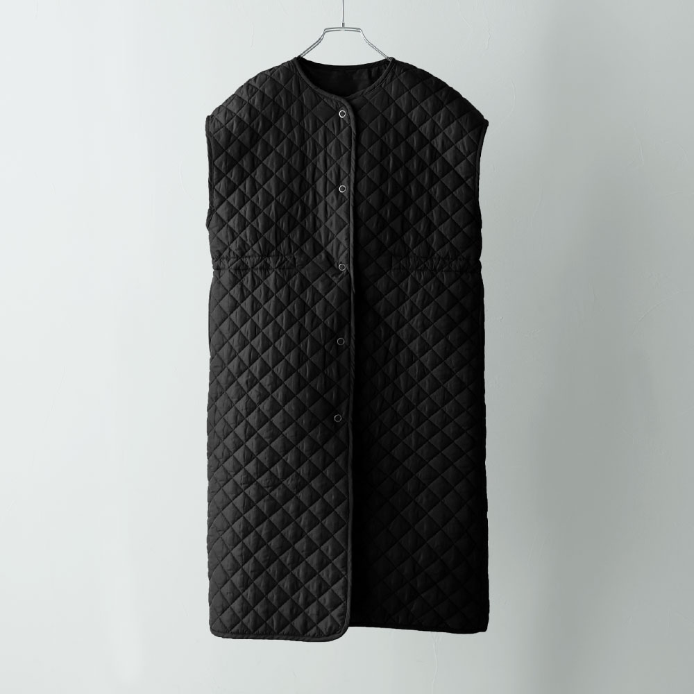 楽天市場】ライトキルティングロングジレ アウター ベスト ジレ