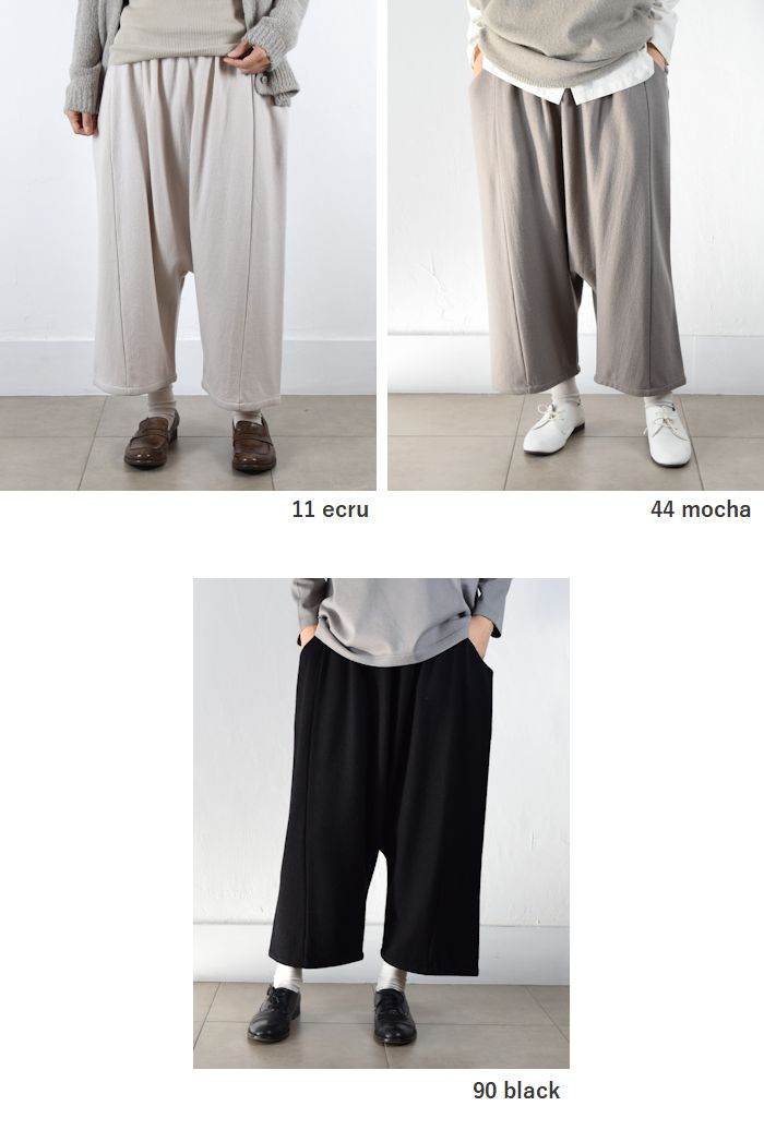 楽天市場】evam eva(エヴァムエヴァ)wool sarrouel pants 3colormade