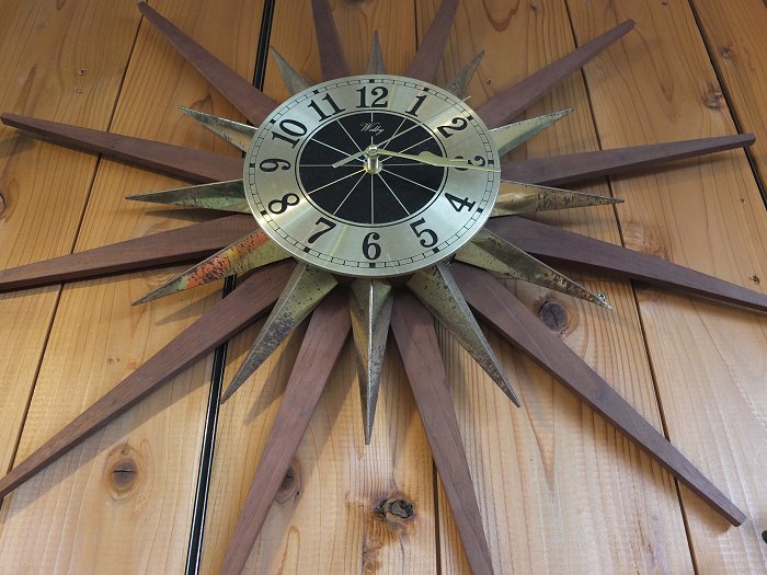 楽天市場】Vintage WELBY SUNBURST CLOCK サンバースト クロック