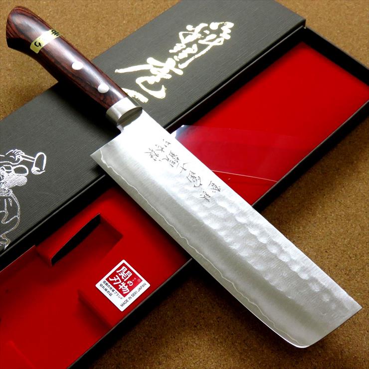 楽天市場】関の刃物 菜切り包丁 165cm (165mm) 富士觀 鎚目鍛造 本割込