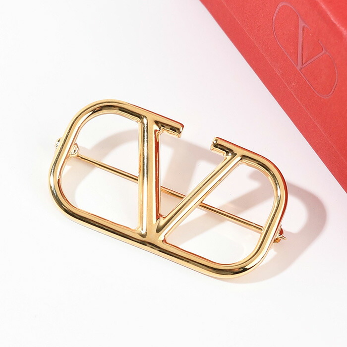 楽天市場】VALENTINO ヴァレンティノ ブローチ アクセサリー Vロゴ