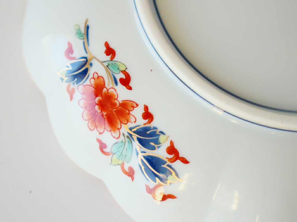 楽天市場】林九郎窯 古伊万里様式 菊割花地紋 プレート16cm【 波佐見焼
