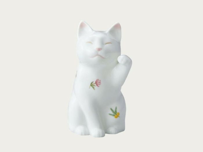 楽天市場】ノリタケ 置物招き猫(小)ペアセット 花柄 : せともの屋みさ伝