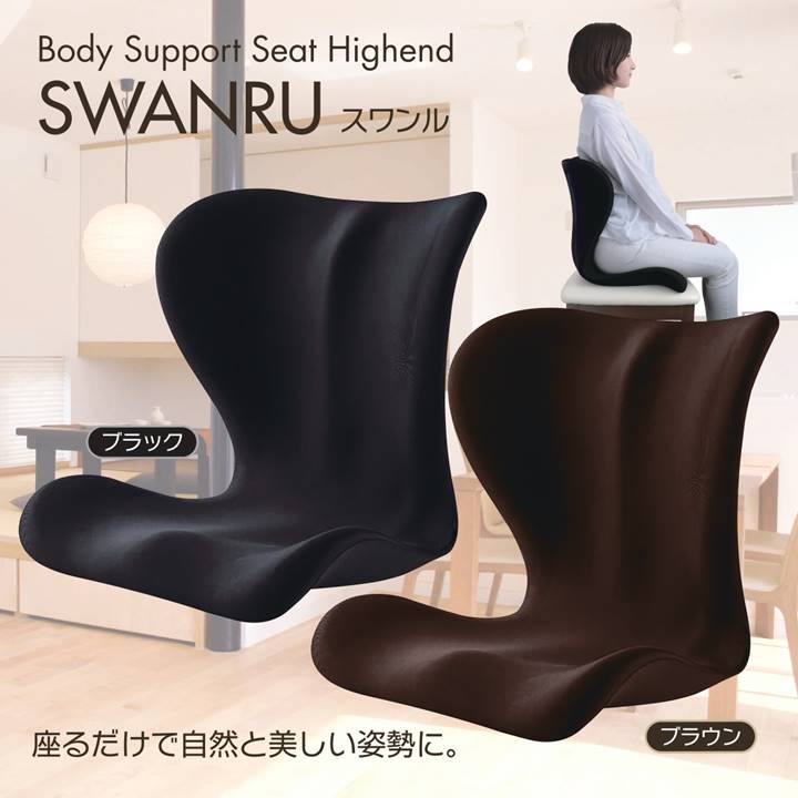 楽天市場】【新生活応援】スワンル ハイエンド 姿勢矯正 クッション