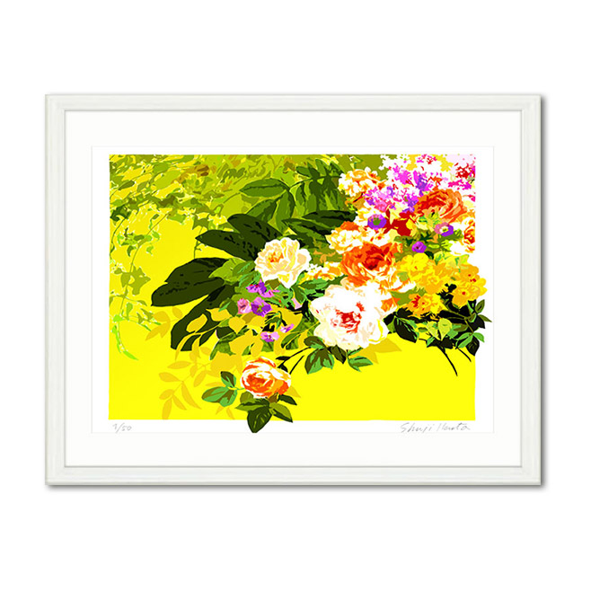 楽天市場】絵画 風水 インテリア 額入り Bouquet de fleurs「花束