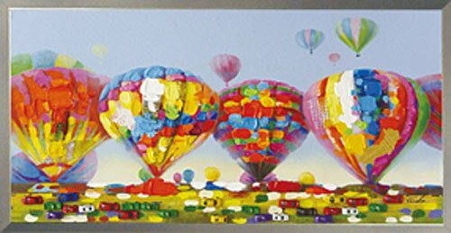 楽天市場】【楽天ランキング1位獲得】絵画 額入り【Air Ballons