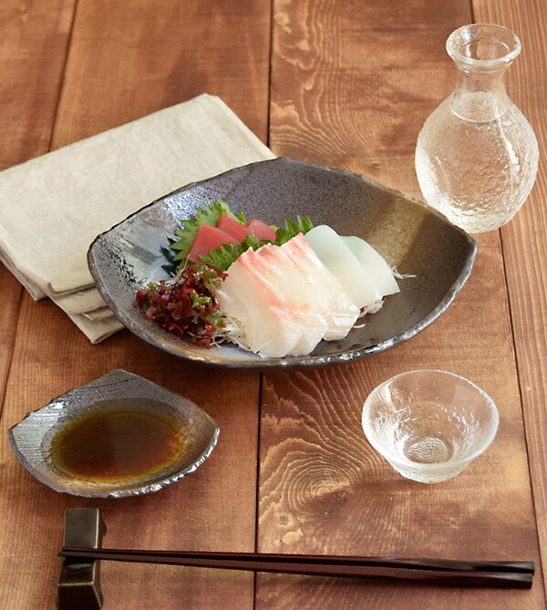 楽天市場】和食器 煮物鉢 変形菱型 黒海 お皿 ボウル 深皿 鉢 大鉢