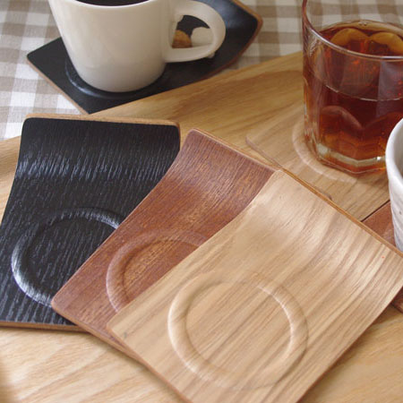 楽天市場】コースター おしゃれ 木製 アール角コースター（カップ