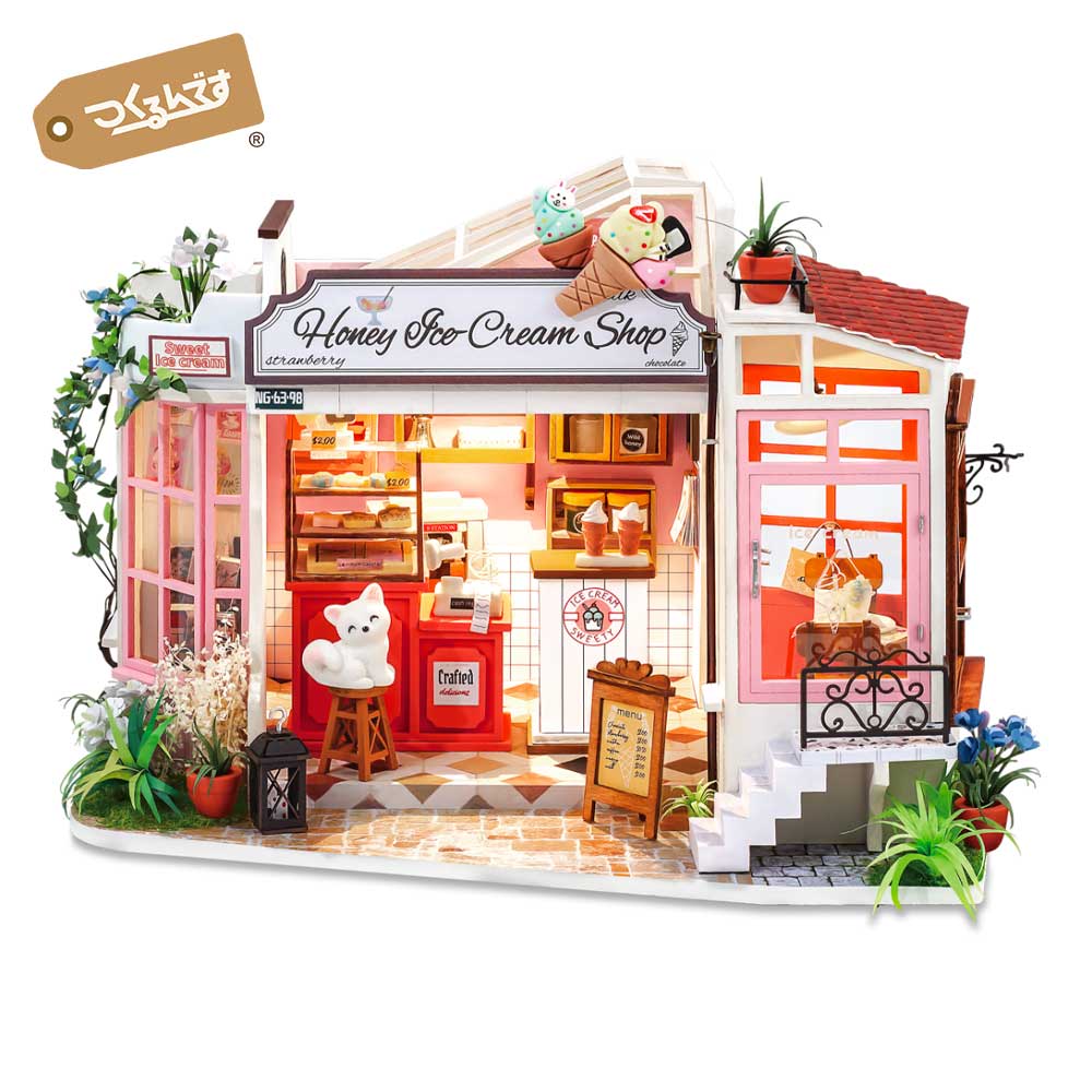 楽天市場】ピンクの可愛いお店をミニチュアで作る！【公式】つくるん