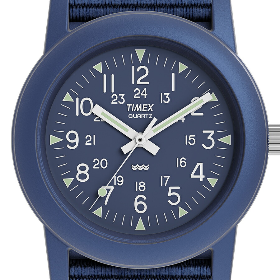 楽天市場】タイメックス キャンパー 34mm 復刻モデル チビミリ ブルー