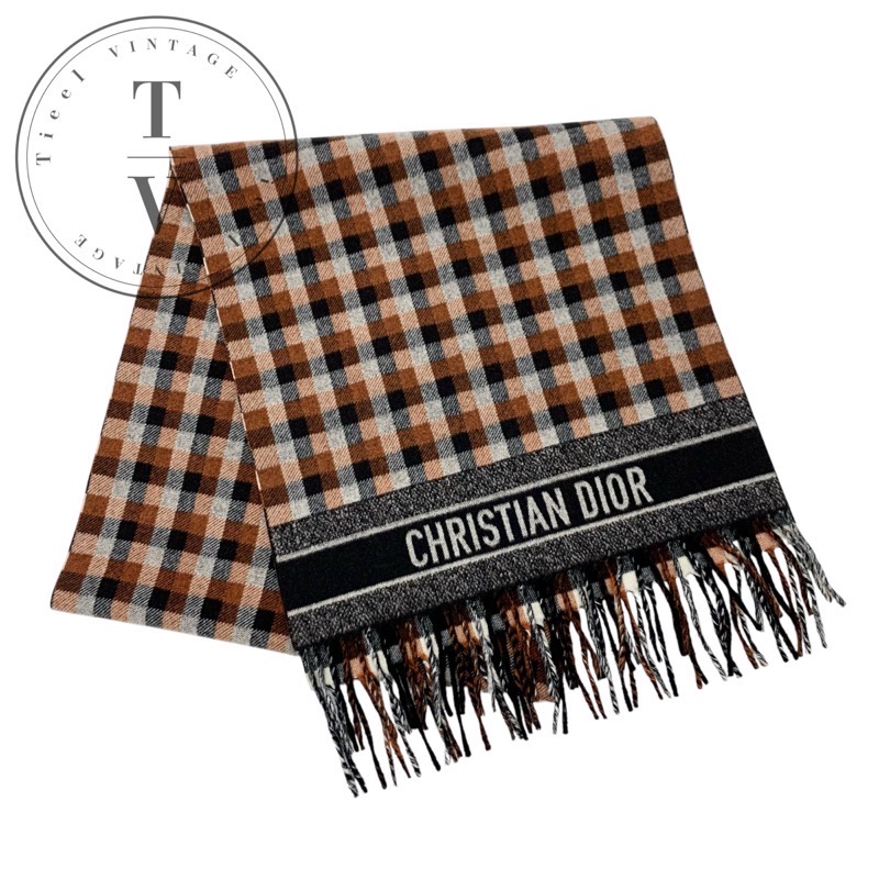 楽天市場】クリスチャンディオール CHRISTIAN DIOR マフラー ウール