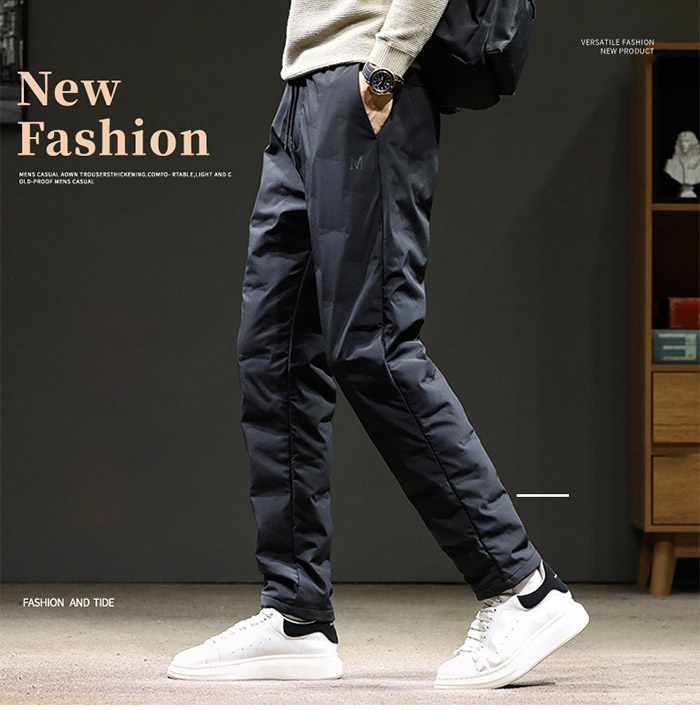 楽天市場】M~3XL ダウンパンツ メンズ 発熱パンツ 防寒 防風 ダウン90