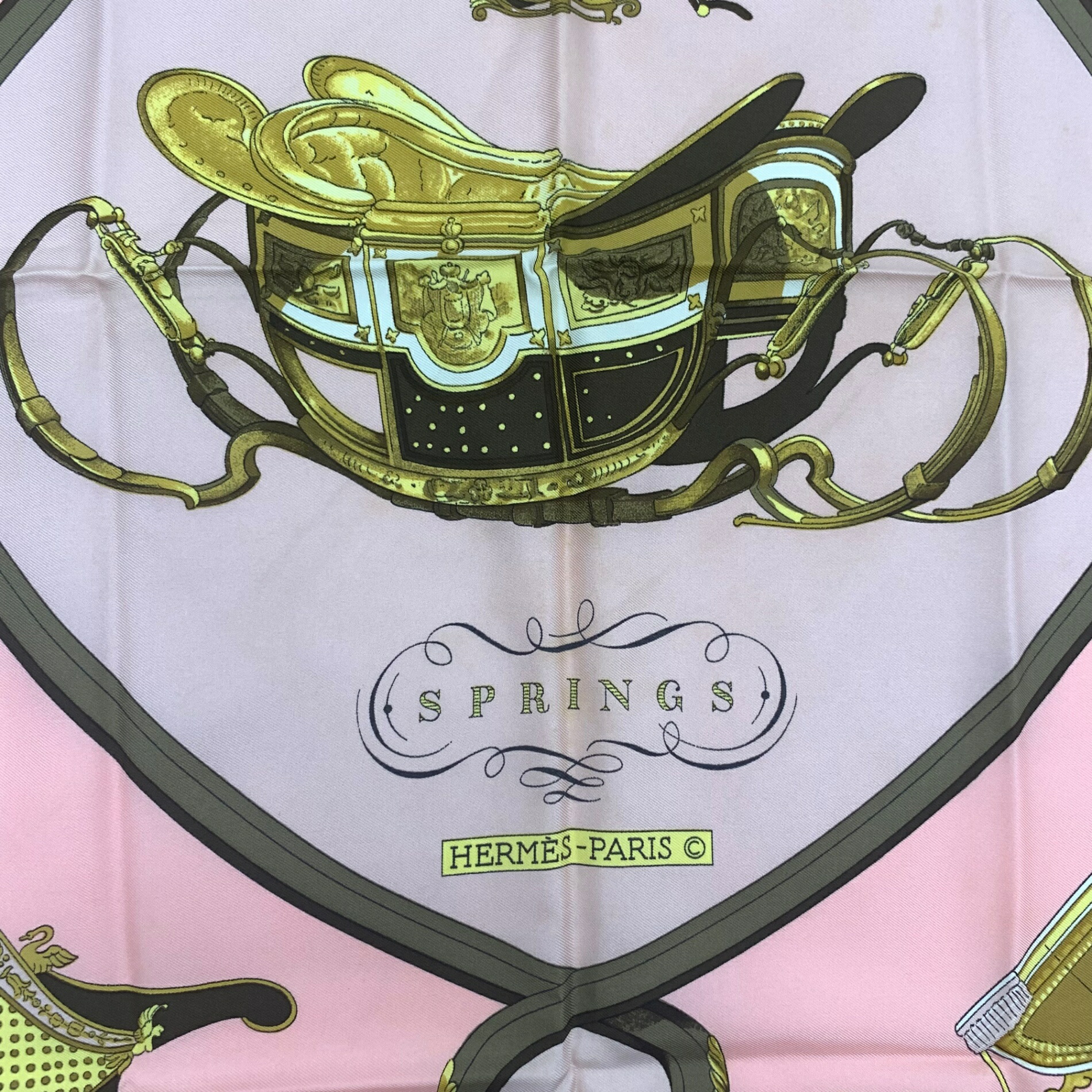 楽天市場】HERMES エルメス カレ90 SPRINGS 馬車柄 スプリングス