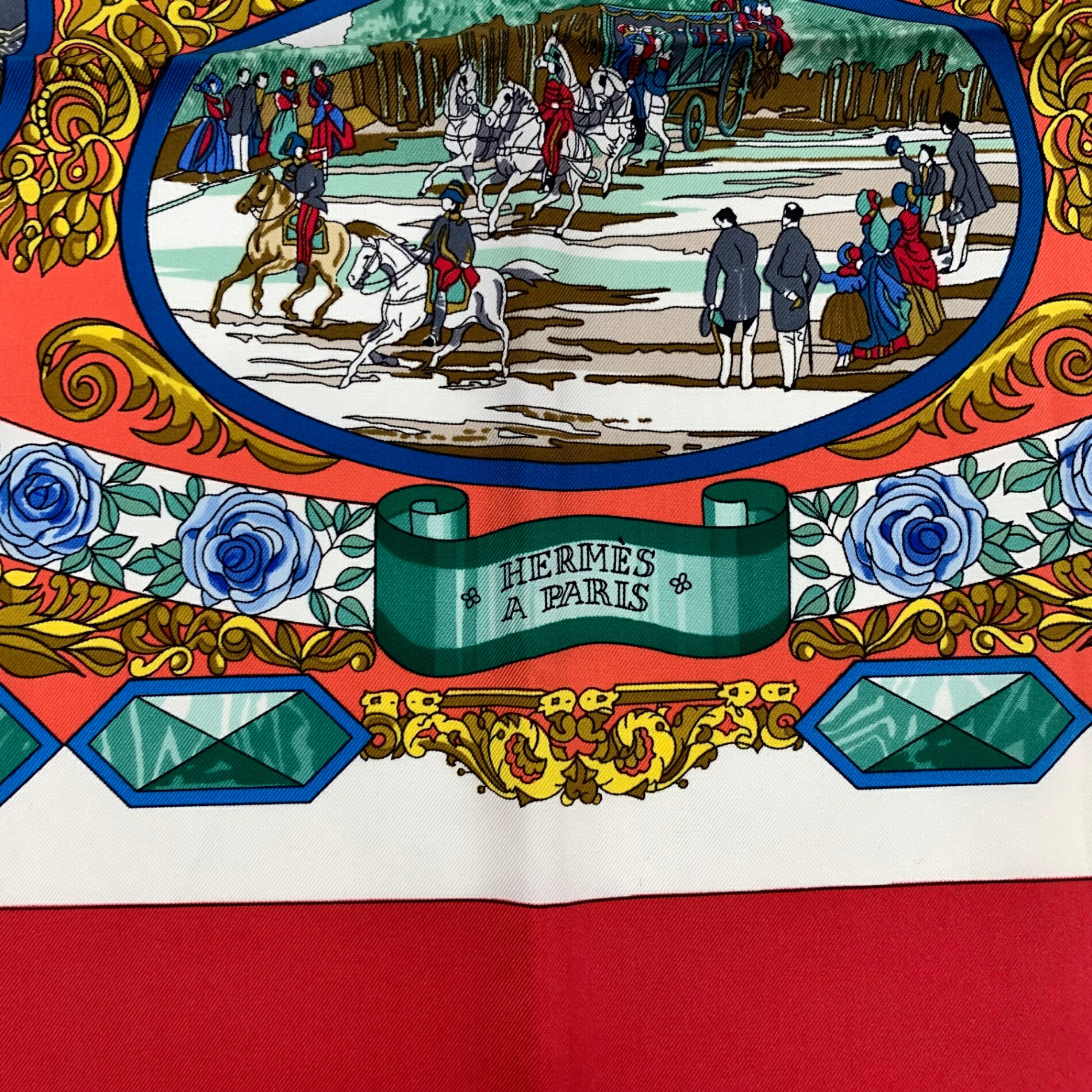 楽天市場】美品 HERMES エルメス カレ90 L'ENTENTE CORDIALE 仏英同盟