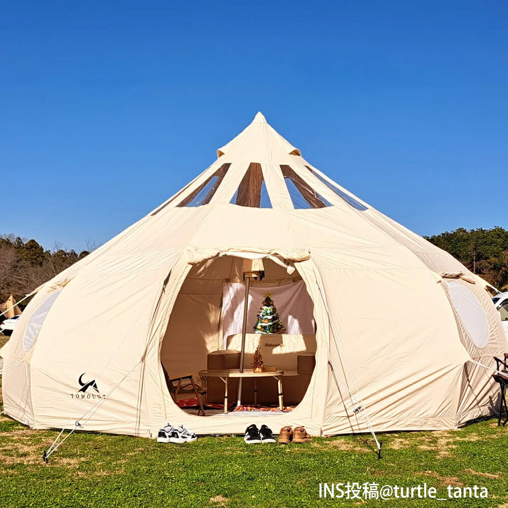 煙突穴付き】TOMOUNT キャンプテント ベージュ 楽天市場】【TOMOUNT