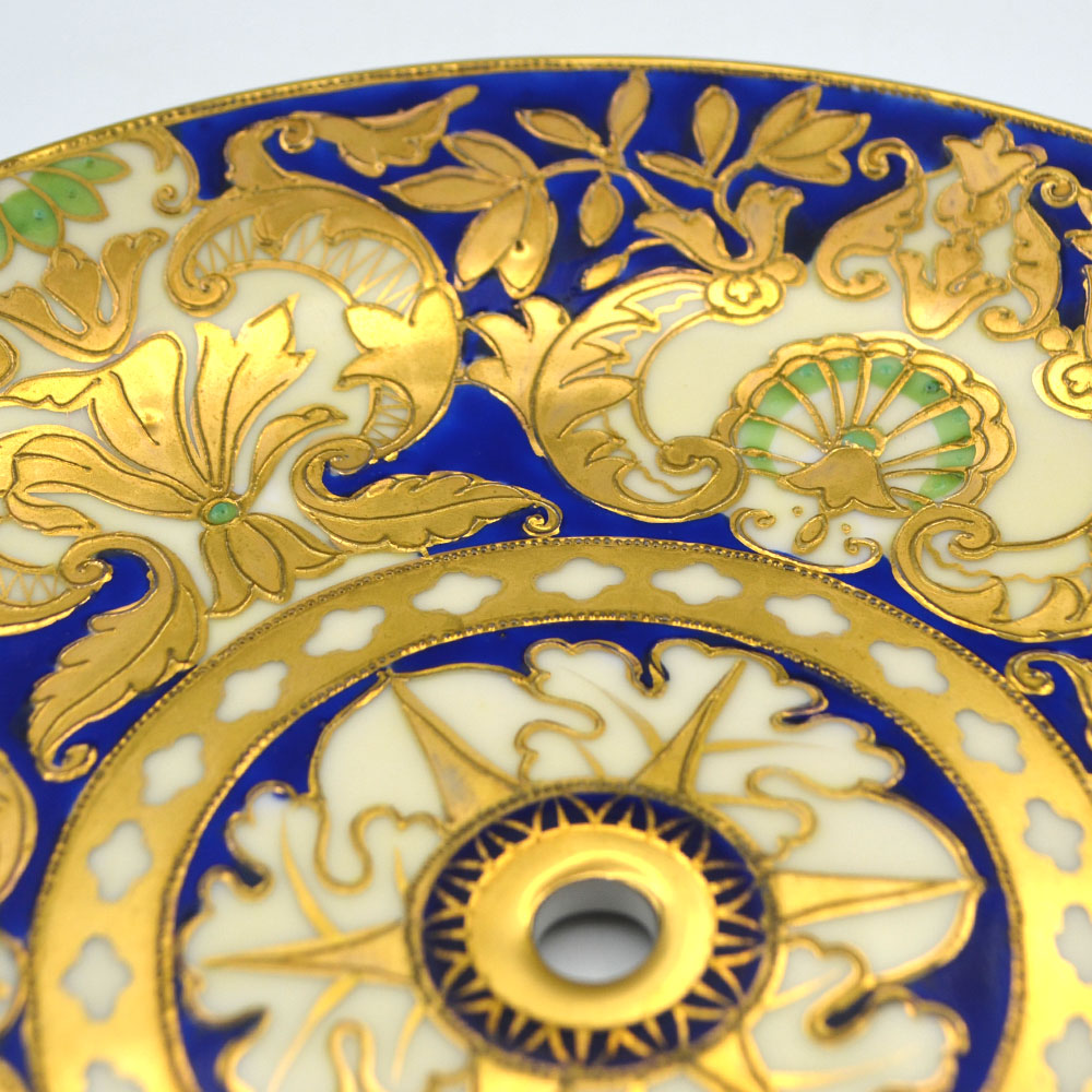 1910年 オールドノリタケ英国輸出用マルキ印 金彩ハンドコンポート